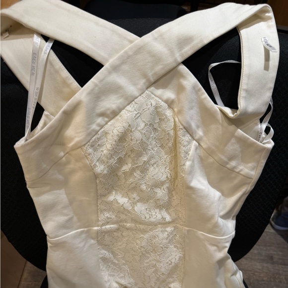 NWOT EVER NEW Melbourne Cross-Neck Bandage Mini Dress with Lace Detailing - Picture 9 of 15